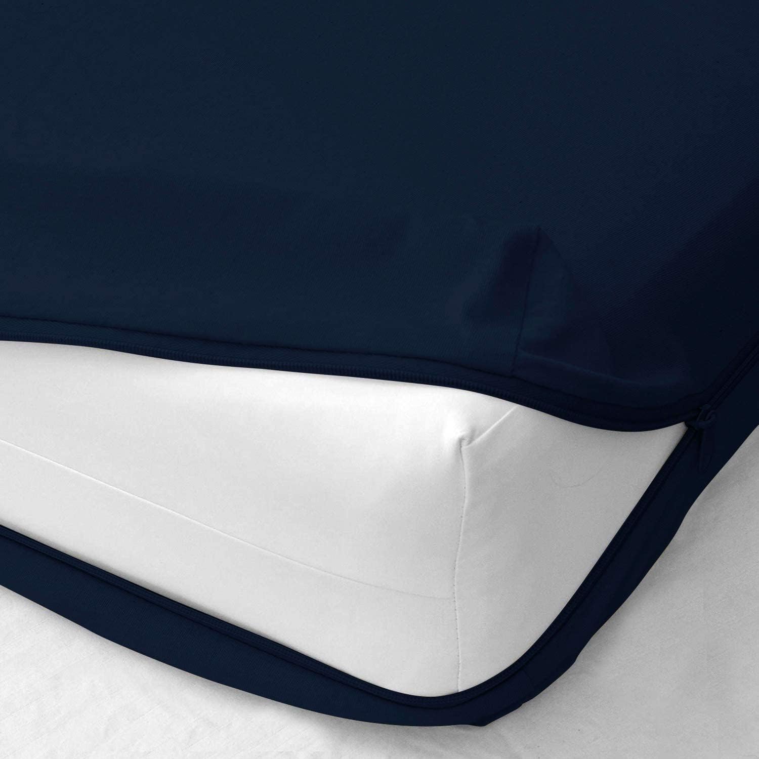 Zipper Fitted Sheet Cal King Size 12" Pocket 600 Thread Count 100% Egyptian Cotton Sateen Weave Black