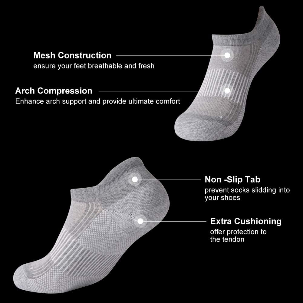 FOOTPLUS Unisex Copper Compression Socks Circulation Arch Support Plantar Fasciitis Ankle Golf/Running/Hiking Socks - Image 5