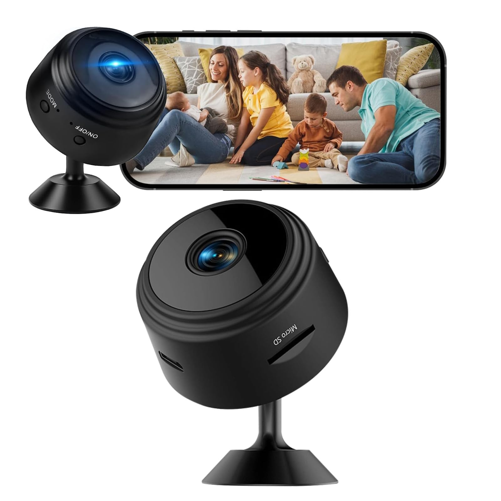 Caméra Surveillance WiFi Extérieure/Intérieure 1080P - Mini Caméra Espion, Détection Mouvement, Vision Nuit - 7