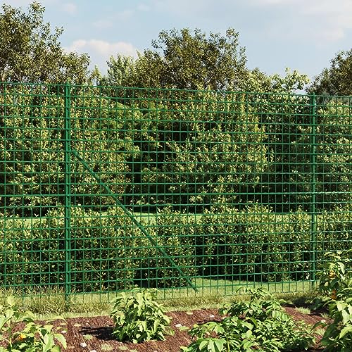 Festnight Maschendrahtzaun 200cm höhe Set Maschendrahtzaun Komplettset 1 x 32m Gartenzaun Set...