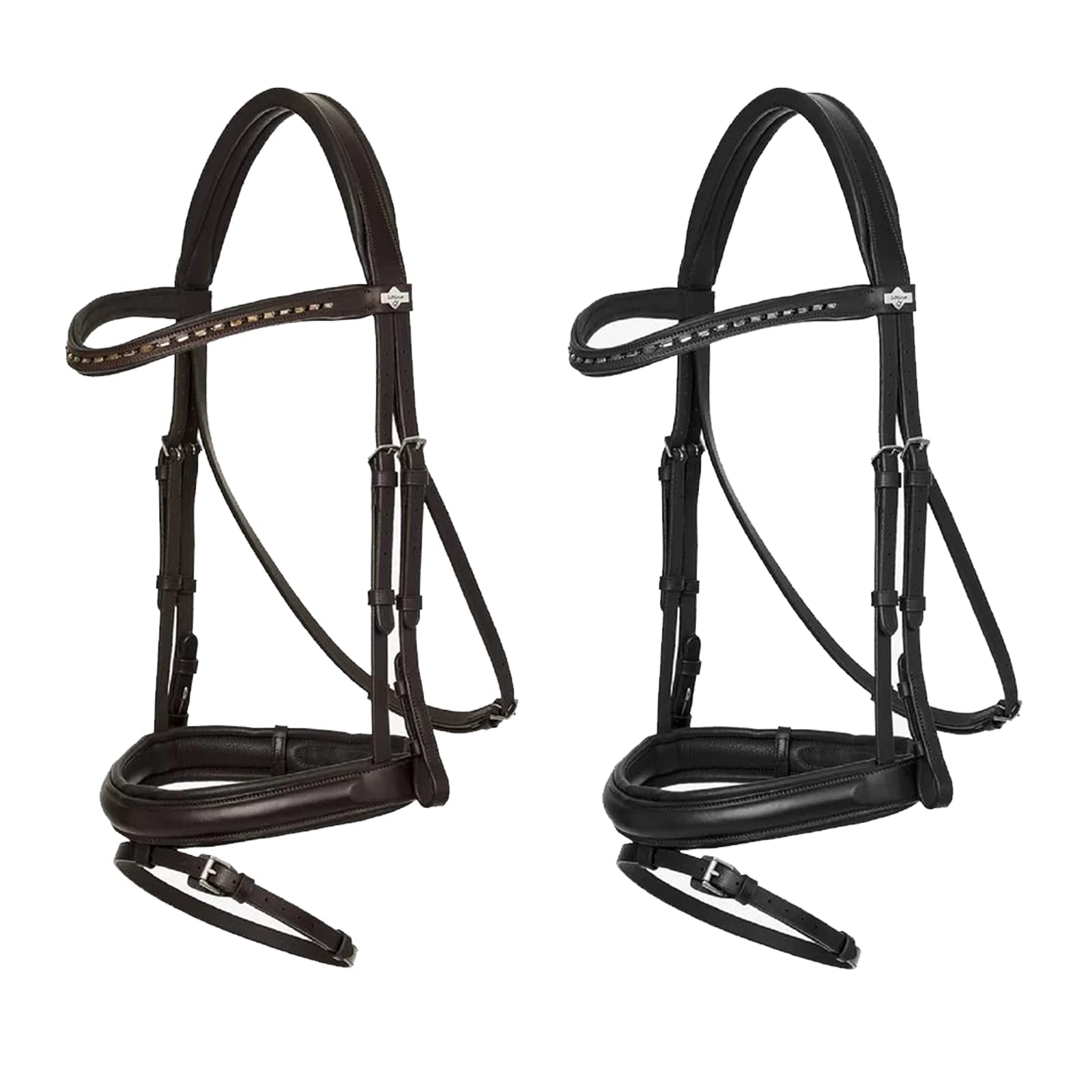 LeMieux Arika Dressage Bridle - Black/Silver Pony