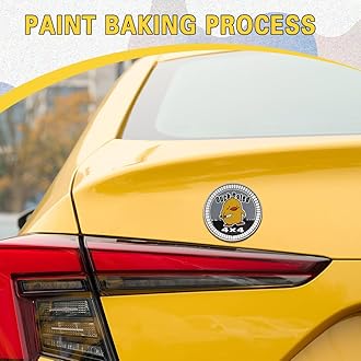 3D Car Badges Emblems, Duck Rated Emblem, 4 x 4 Metal Automotive Badge, Round Emblem Decals, Exterior Emblems Badge Compatible with Jeep Wrangler Vehicles Trucks SUV (Duck Rated)