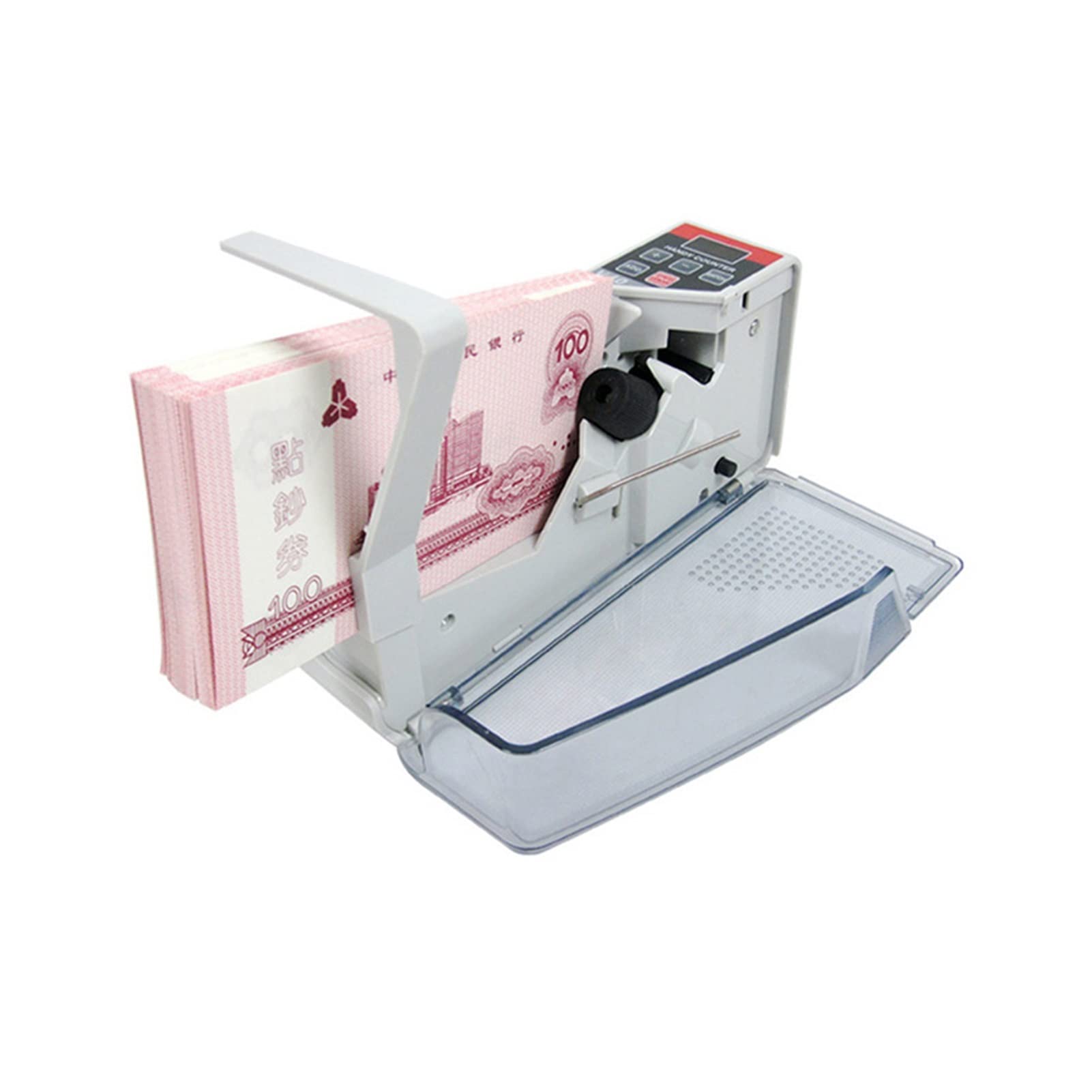 V40 Bill Money Counter Machine Mini portatile portatile Contatore contante contabile contante contante contante contante banconote(White-V40)