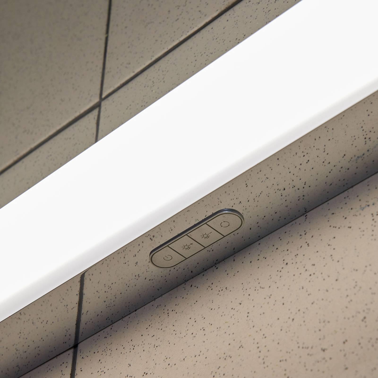 Lindby LED Wandleuchte, Wandlampe Bad Jesko dimmbar (spritzwassergeschützt (Modern) in Chrom (1 flammig) - Wandleuchten Spiegelleuchte Badezimmer Wandbeleuchtung Badezimmerleuchte