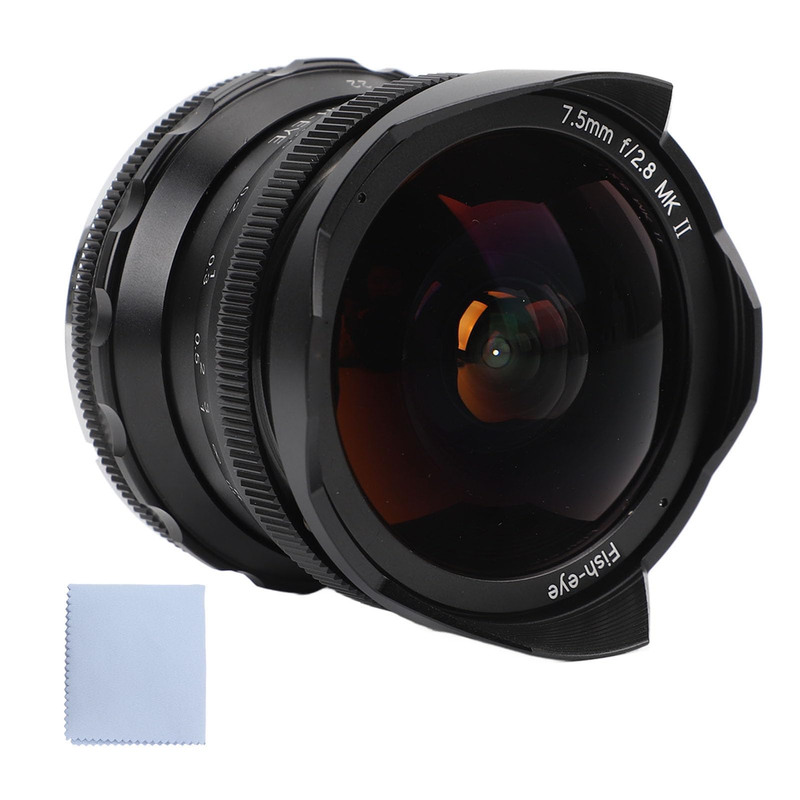 Obiettivo Fisheye da 7,5 Mm F2,8 Messa a Fuoco Manuale Grandangolare Fissa con 10 Lamelle del Diaframma per Fotocamera Mirrorless con Attacco E A7 A7II A7R A7RII A7S A7SII A6500