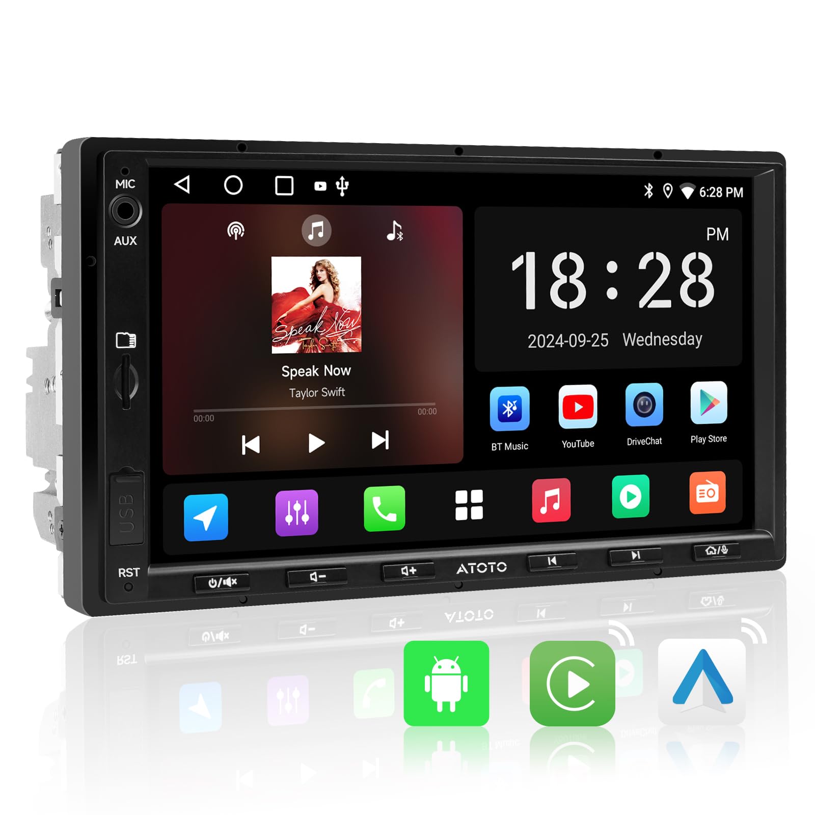 Sponsored Ad – A5L Android Double DIN Car Stereo, Wireless CarPlay & Android Auto, 7inch Touchscreen Car Radio, WiFi/Bluetooth/USB Tethering, 24B-EQ DSP, MirrorLink, 2G+32G, FM/RDS, AI Chat, GPS Tracking