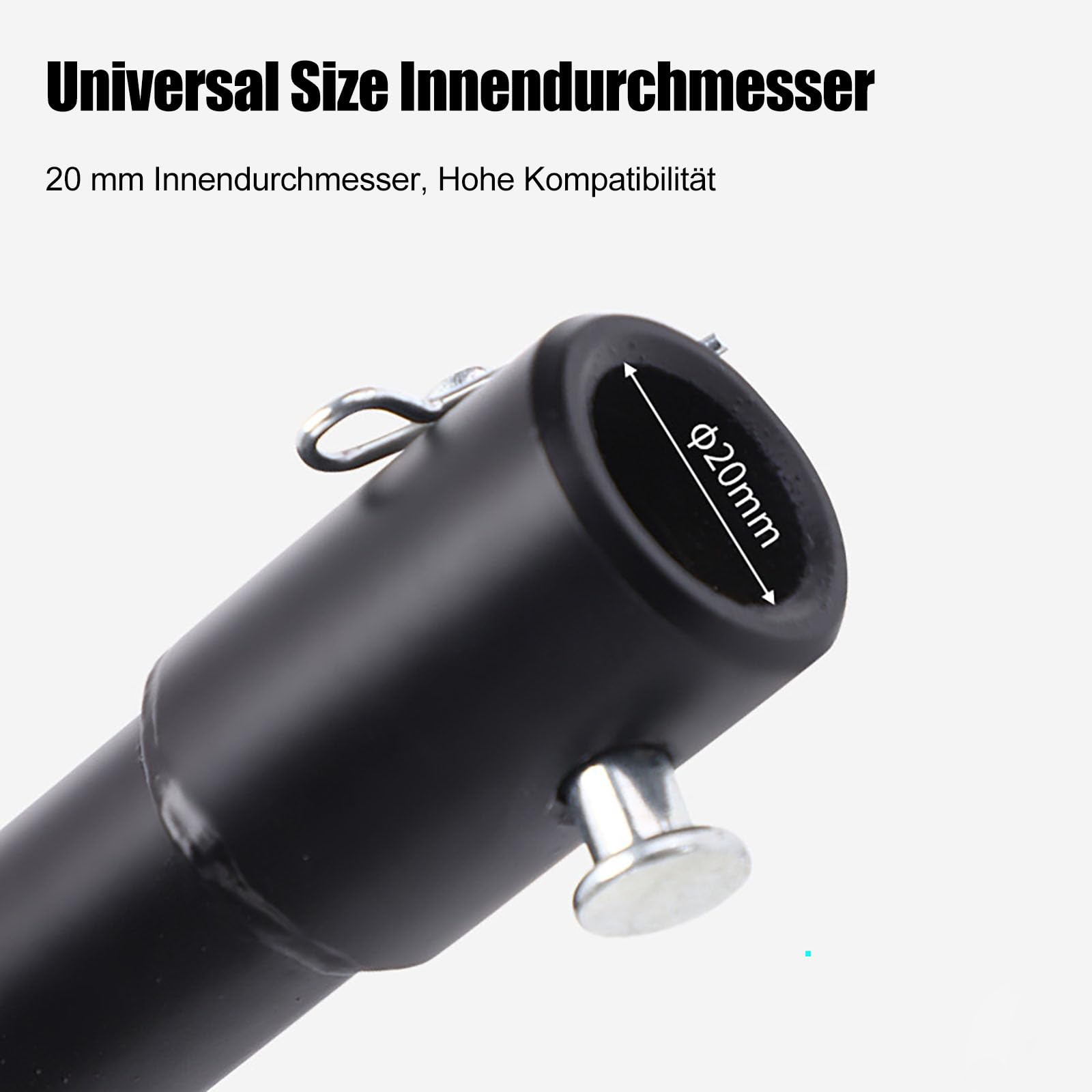 Broca para tierra de acero de 800 mm, con perno de seguridad y adaptador, broca SDS en espiral para jardín, broca para pozo, trabajo de excavación, broca para suelo, negro (800 mm x 150 mm)
