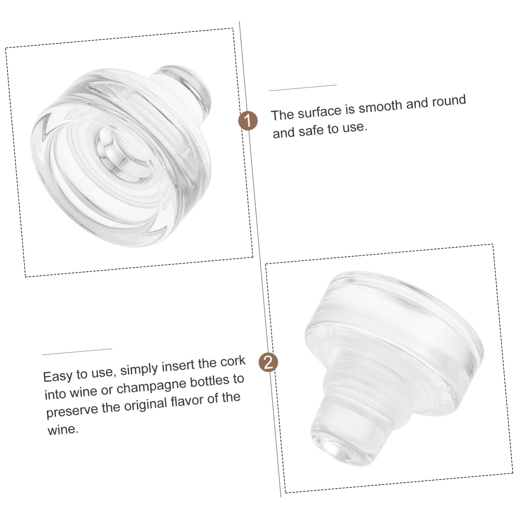 VILLCASE 10 Tappi per Bottiglie di Vino in Vetro e Silicone, T Shaped Riutilizzabili, Senza Sapore, per Casa, per Mantenere Le Bevande Fresche