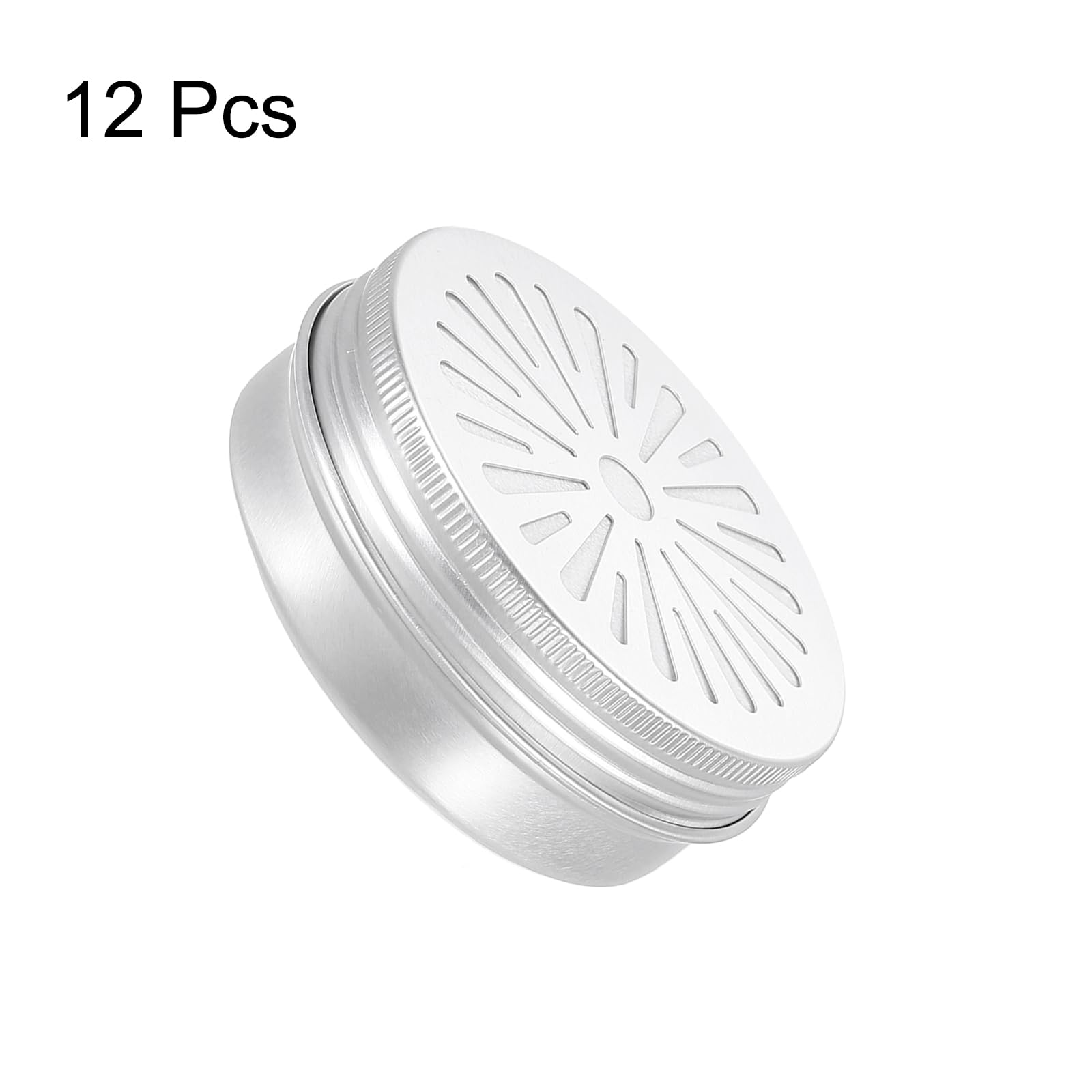Amazon｜uxcell 中空蓋付きアルミ缶 2oz/60ml 丸型 金属容器 缶詰