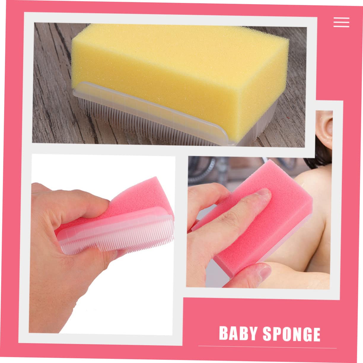 Beavorty 5 Set Di Comode Spazzole Da Bagno in Spugna Per Bambini in Materiale Morbido Per La Pulizia Delicata Del Corpo E Il Massaggio Del 3 Pezzi * 5