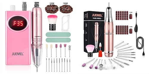 Taladro de uñas recargable 2600 mAh + taladro eléctrico USB 35000 rpm