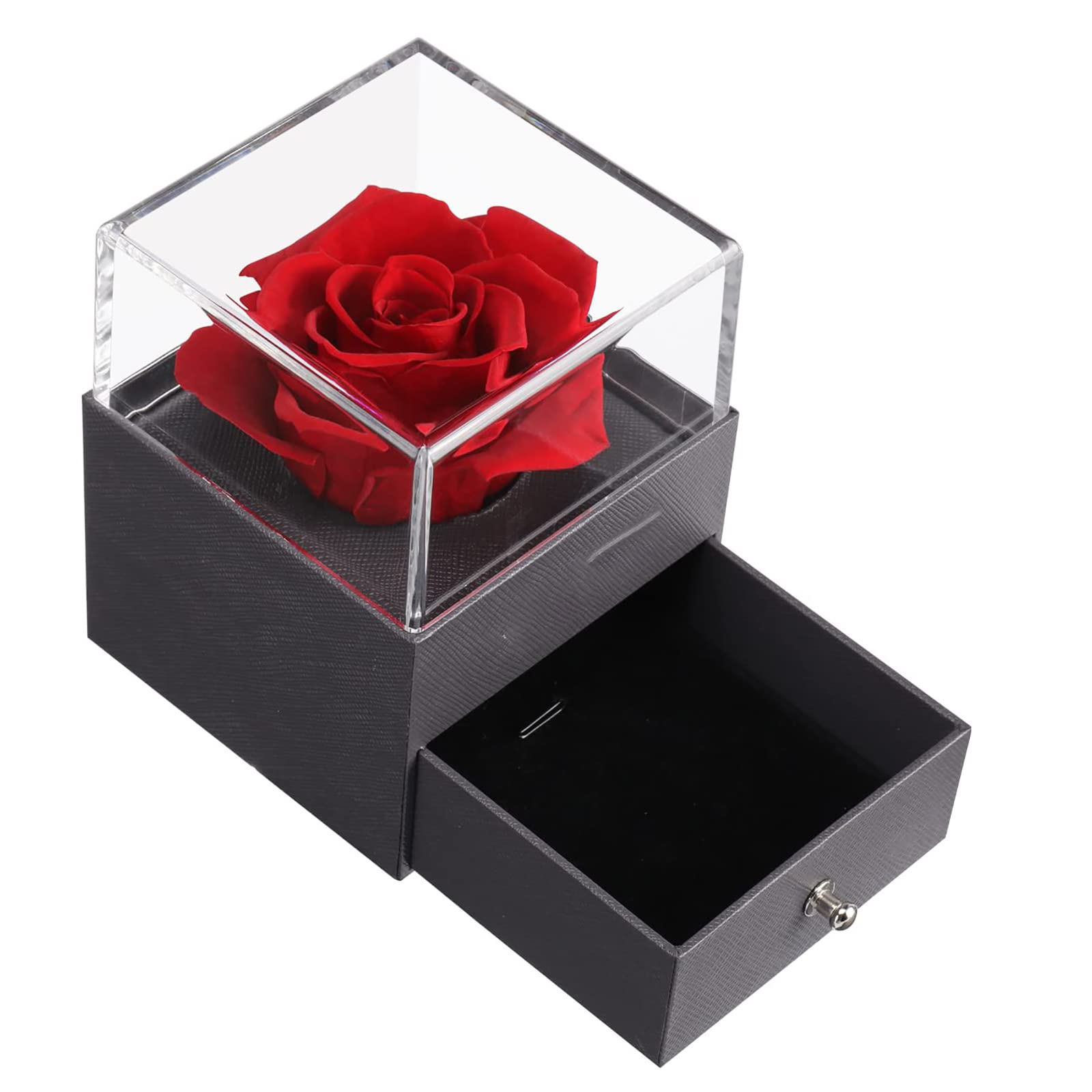 Amazon｜プリザーブドフラワーバラ ジュエリー ボックス ハイ エンド