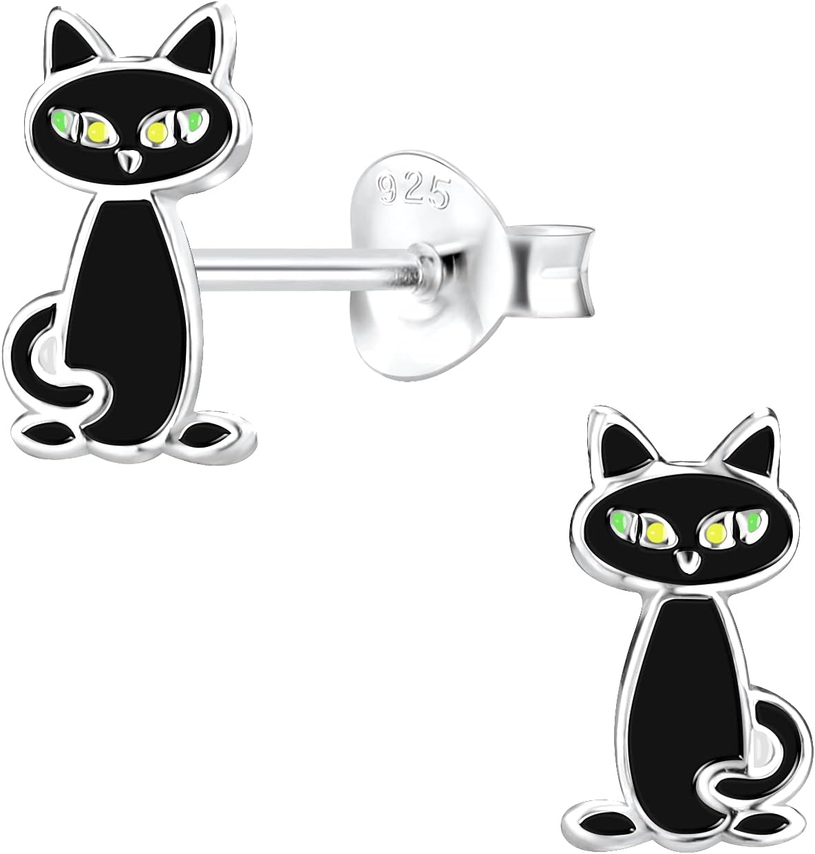 ICYROSE 925 Sterling Silver Set of 3 Pairs Halloween Set Stud Earrings (Nickel Free) (Set E.)