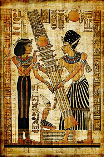 Ancien égyptien papyrus poster 12x18 inches, le cadeau idéal pour passionné d'histoire