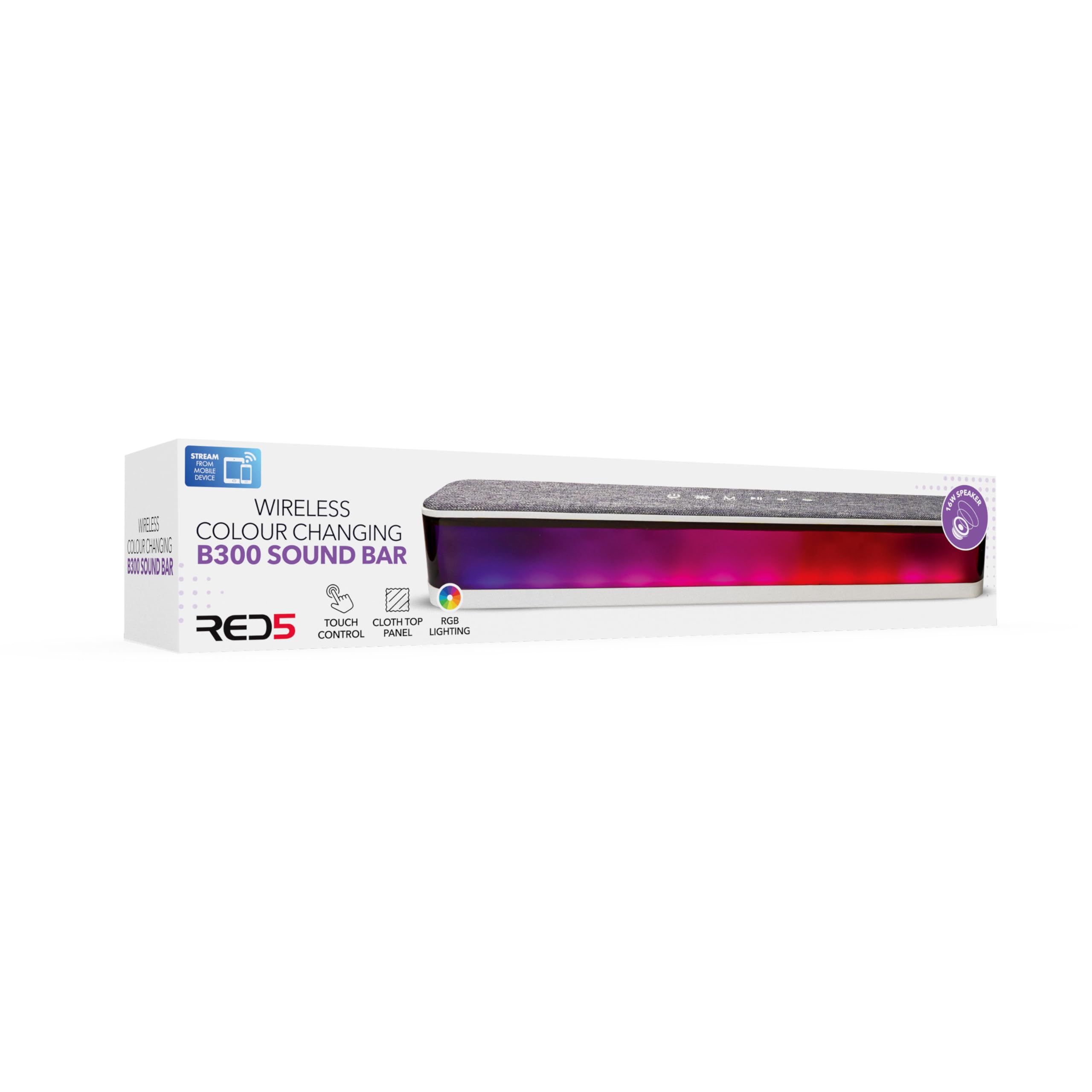 RED5 Bluetooth ricaricabile accende l'altoparlante cambiante di colore di RGB LED della barra sonora