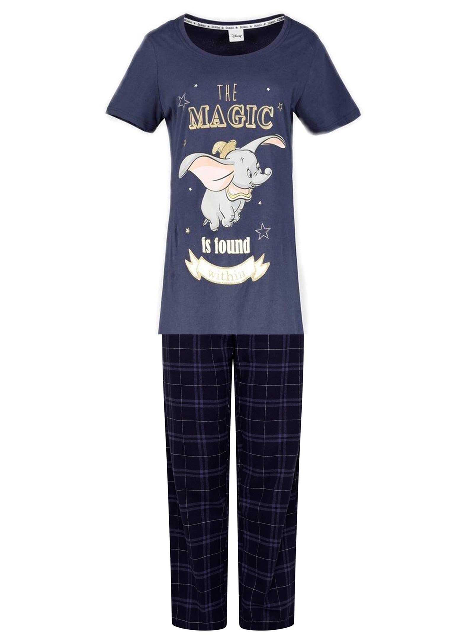 Womens Ex High Street Brand Cotton Pyjama Set Ladies Disney Lounge Wear PJs Nightwear