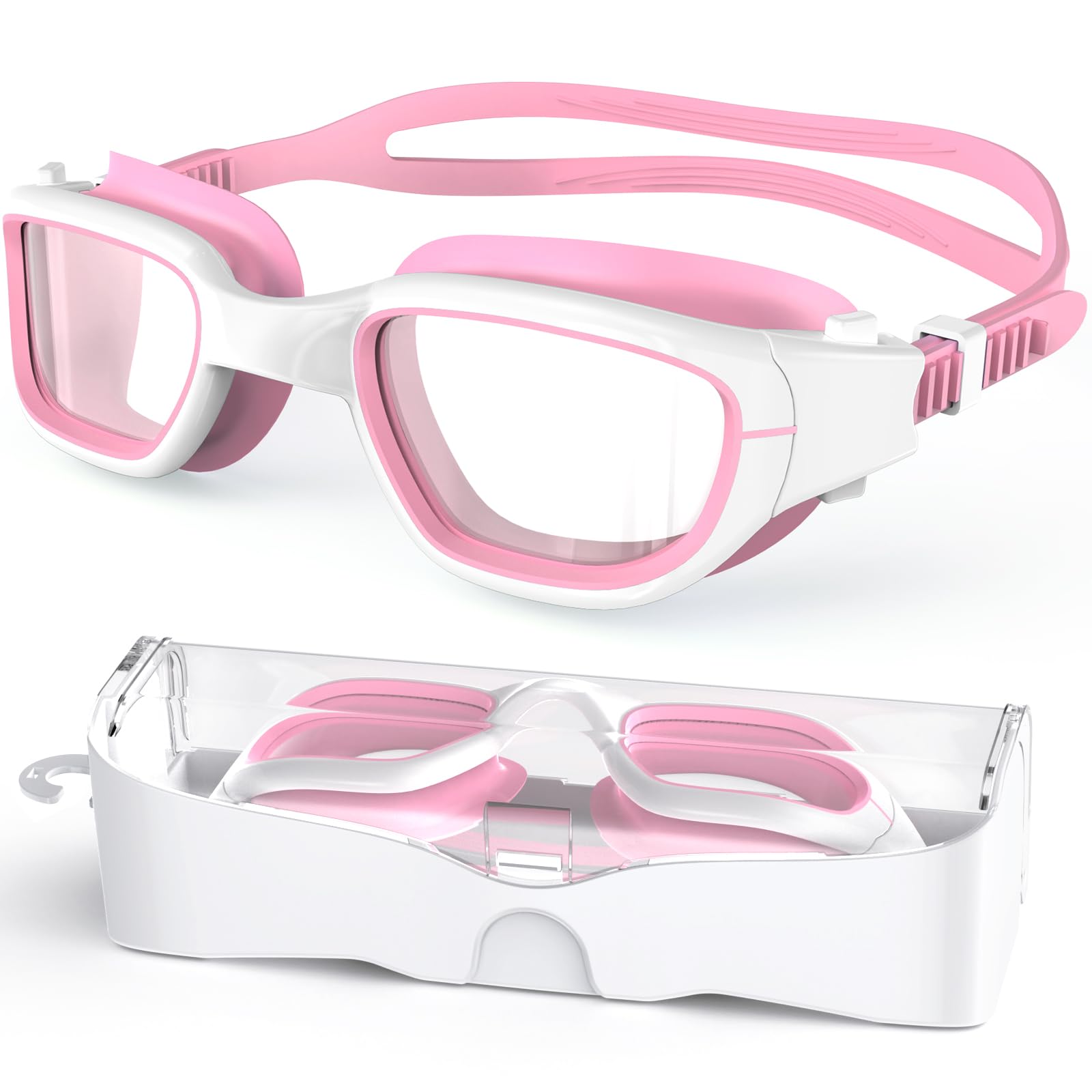Zeligerstar Kids Swimming Goggles, Swimming Goggles for Kids 6-14, Anti Fog, UV Protection, No Leaking Wide Vision for Boys Girls