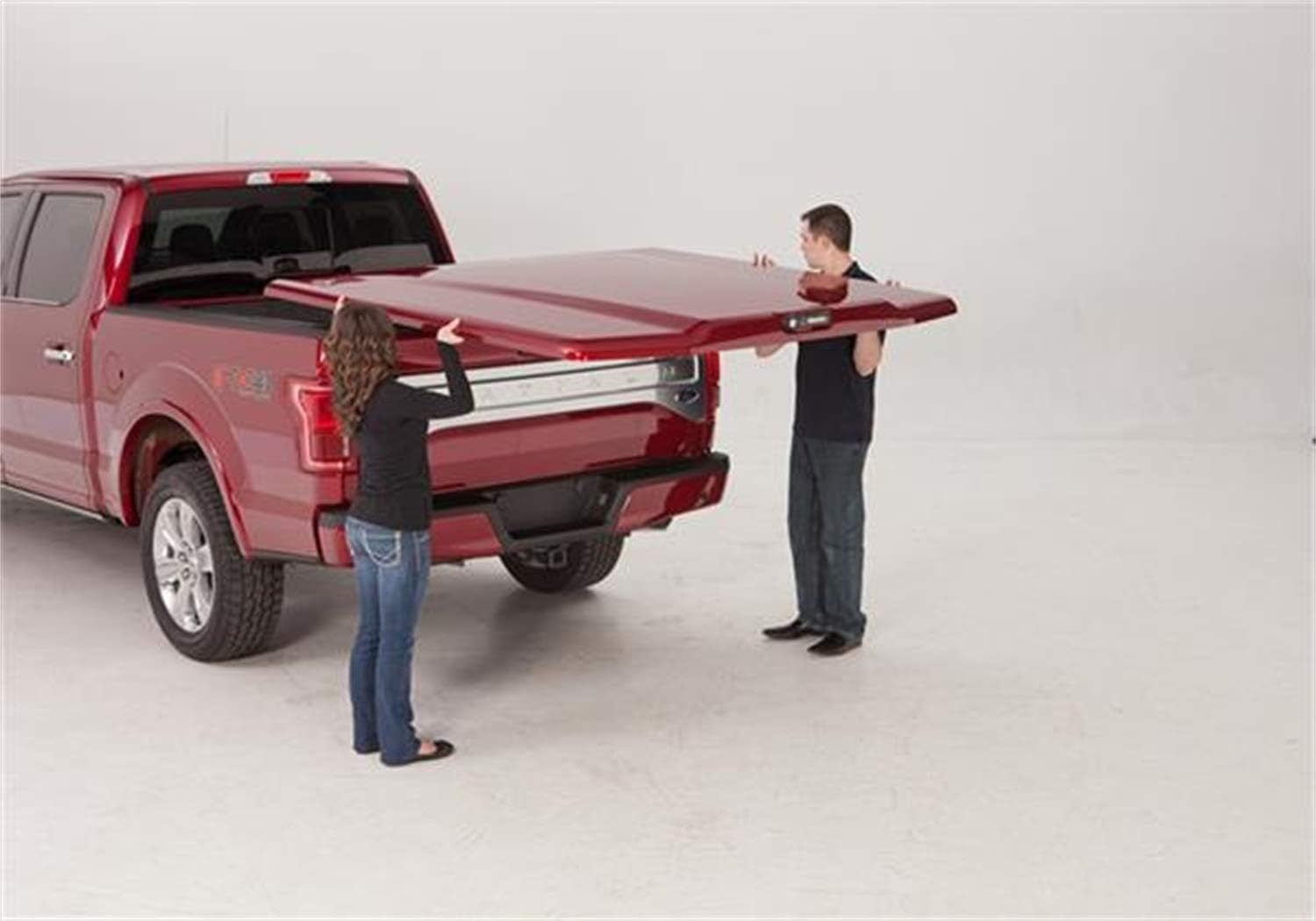 RealTruck UnderCover Elite LX One-Piece Truck Bed Tonneau Cover | UC1118L-50 | Fits 2014 - 2018, 2019 Limited/Legacy Chevy Silverado 1500 50(GAZ)(WA8624) - Summit White 5' 9" Bed (69.3")