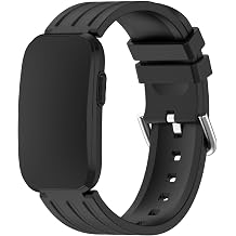 Silicone Strap Compatible with Garmin CIRQA, Soft Sport Adjustable Replacement Watch Band