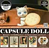 CAPSULE DOLL カプセルドール 5種セット VOL.1  猫　ガチャ Amazon | ガチャ CAPSULE DOLL カプセルドール 猫 全5種