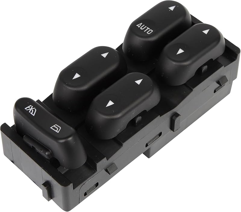 Interruptor mestre do vidro elétrico dianteiro esquerdo SCITOO para Ford Explorer e aplicações compatíveis – 1 unidade