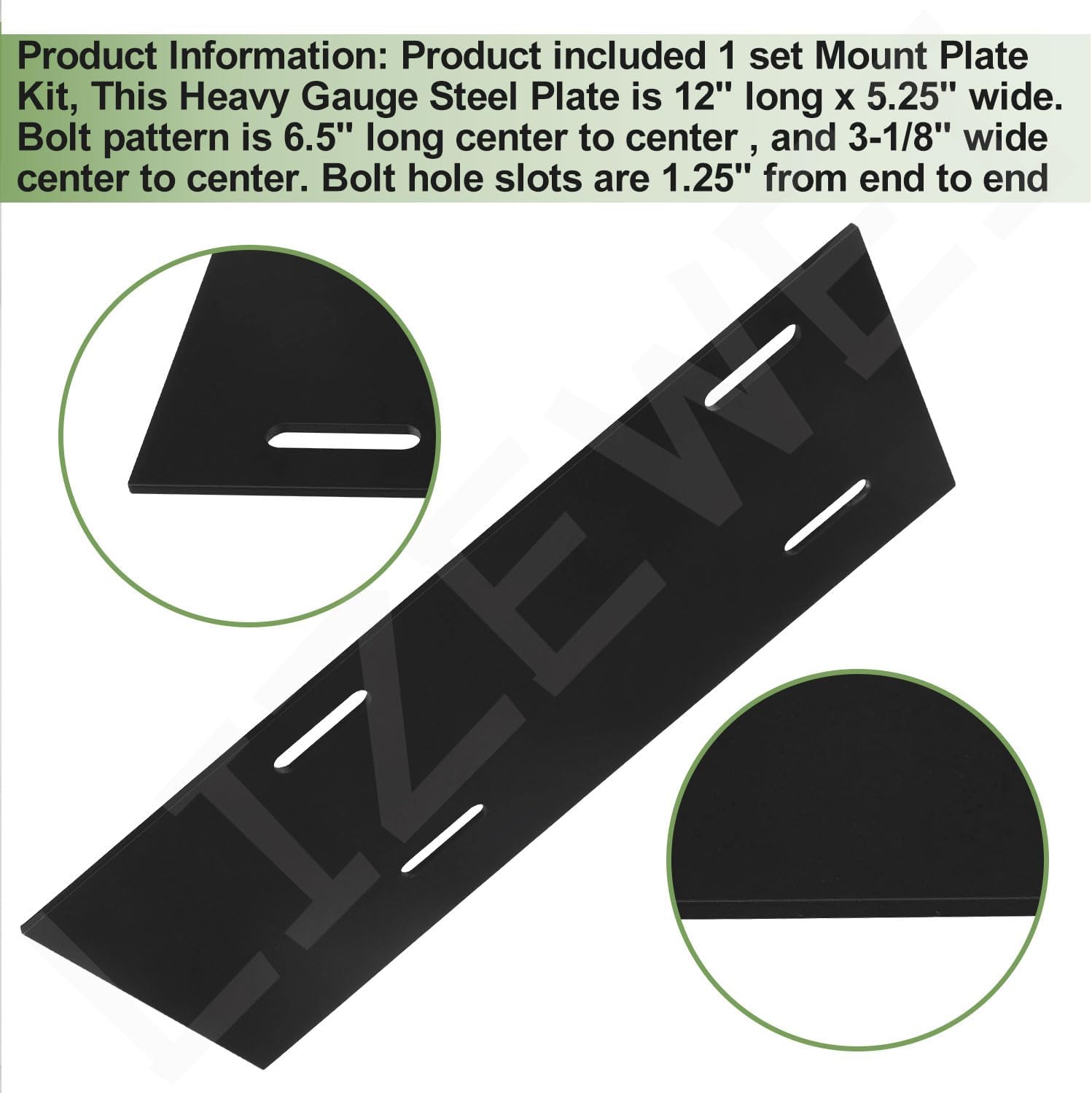 Mounting Plate Kit - 212cc Engine Mount Plate W/Bolts for Harbor Freight Predator Engine 212cc 6.5hp