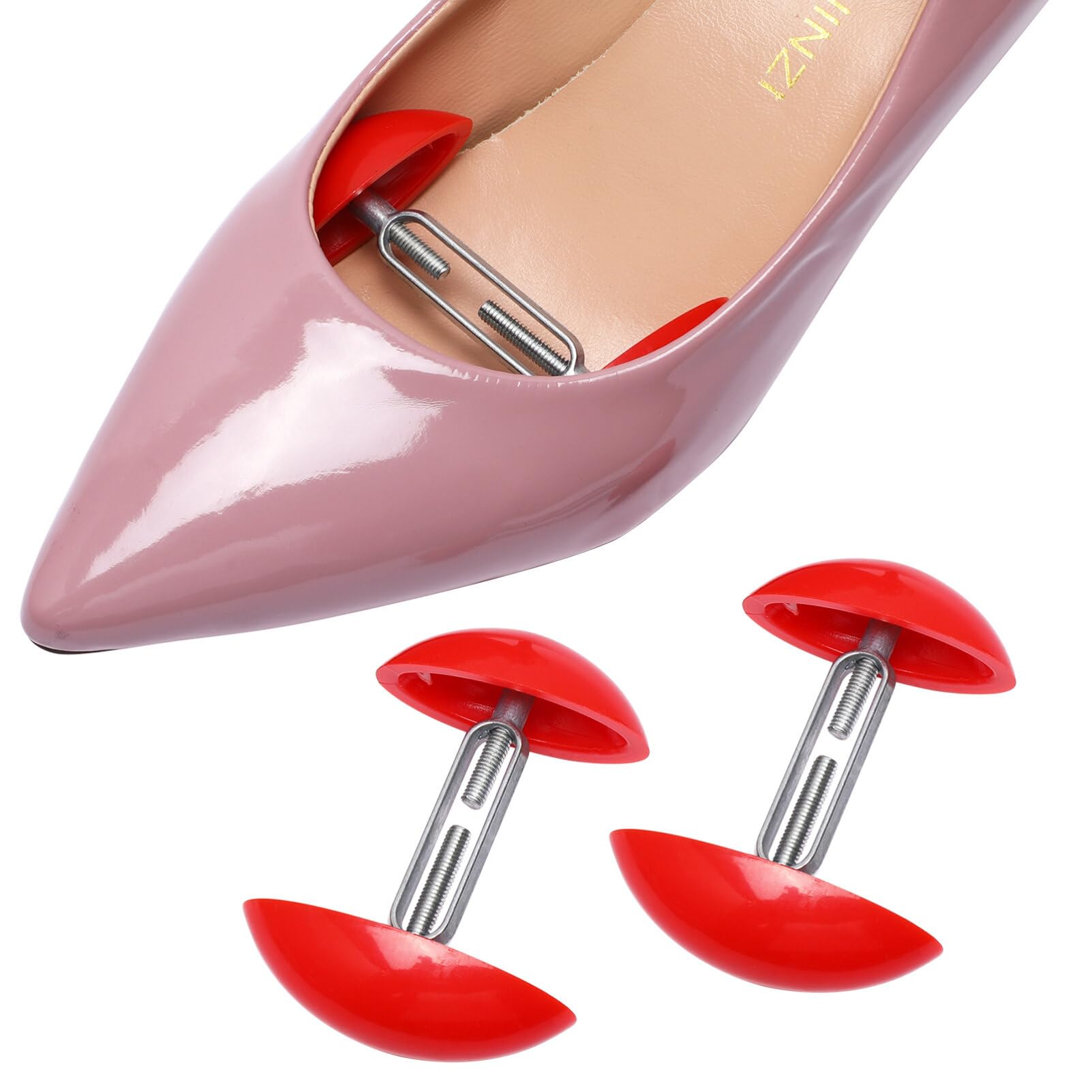Mini Hormas Para Zapatos, Estiradores de Zapatos, Mini Ensanchadores de Zapatos 1 Par Expansor de Zapatos Ajustable Mini Hormas de Plástico Ajustables Pies Anchos Ensanchador