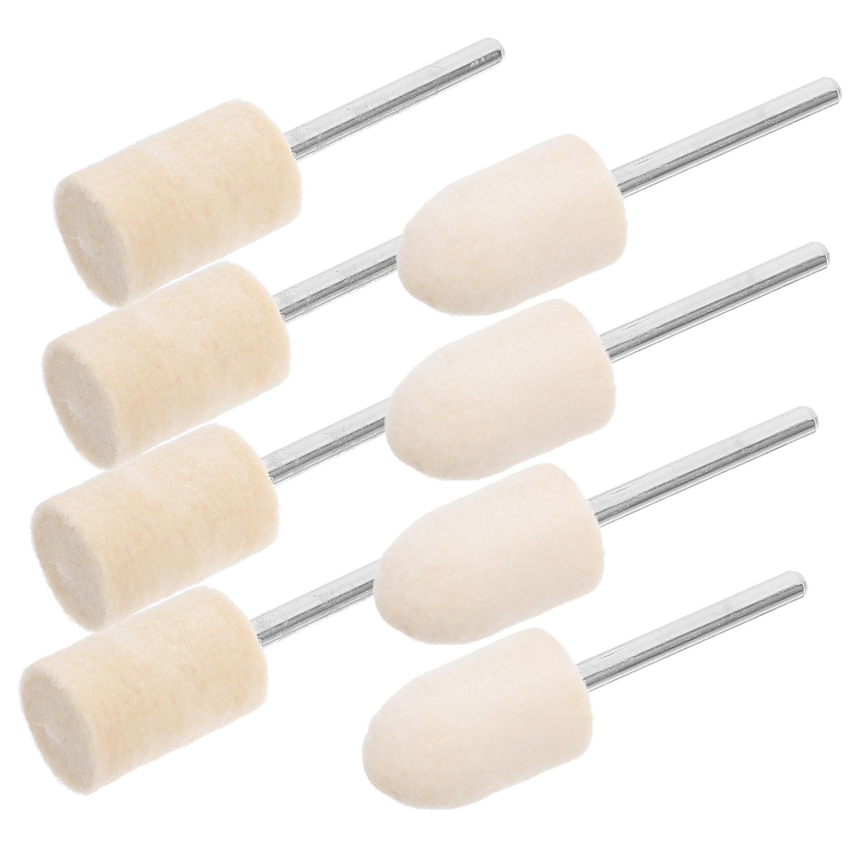 Cabilock 12mm Diameter Felt Polishing Bits 24pcs Wool Grinding Wheel 1/8 Inch Shank for DIY
