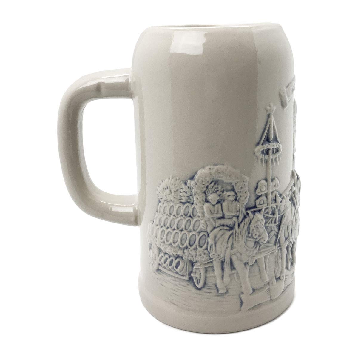 E.H.G - Taza de cerveza de cerámica con diseño de cerveza Stein Munich (1 litro)