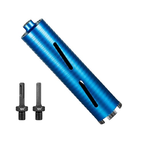 Brocas de núcleo de diamante SALI de 2 34" de diámetro, 10"254mm de profundidad de perforación, rosca de 58-11", broca de núcleo con segmentos