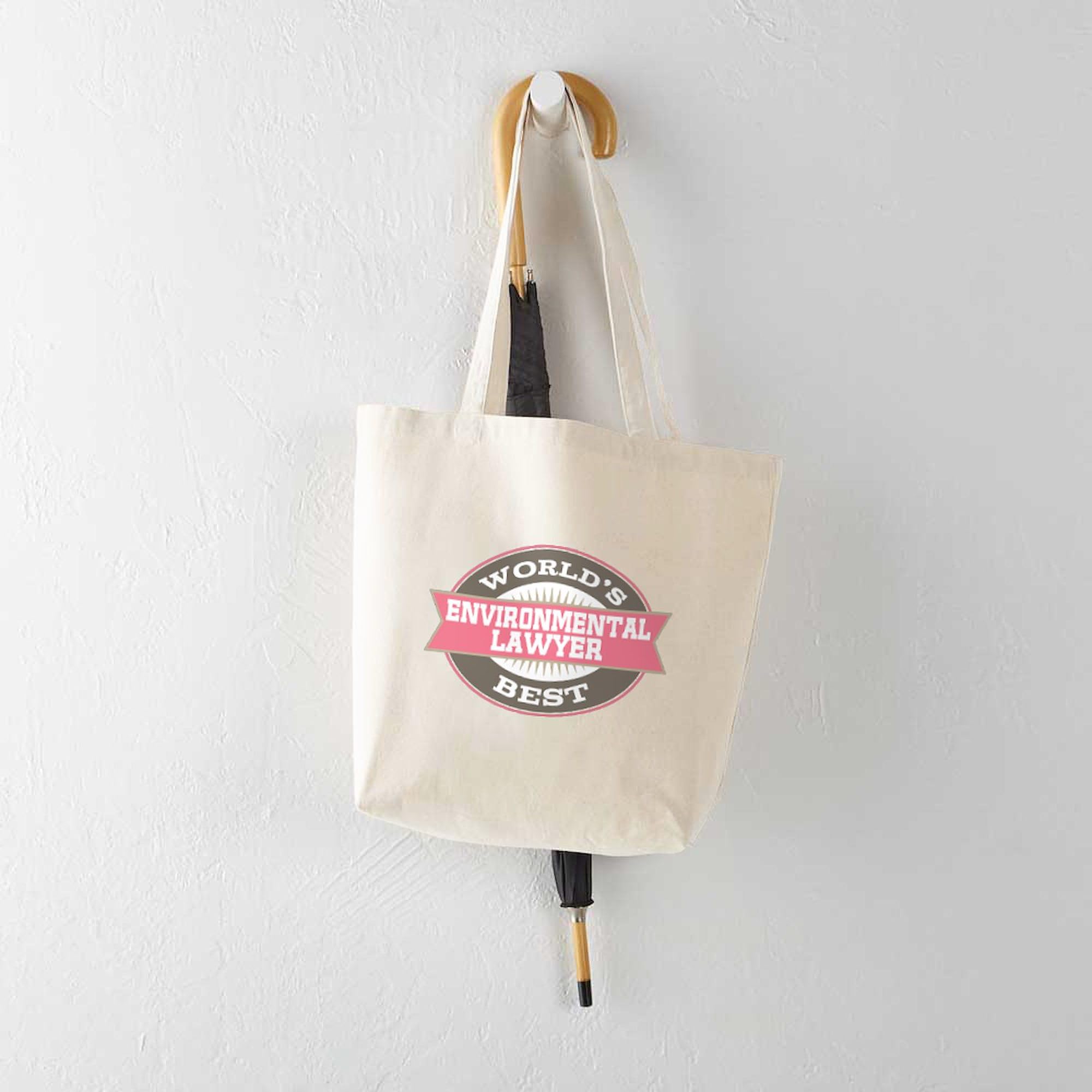 CafePress 'Lawyer Voice' Tote Bag – Natural Canvas Reusable Shopping Bag - View #12