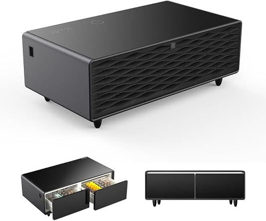 Ak ll  Sehpa & Buzdolab  | Smart Coffee Table Siyah [Enerji S n f  E]