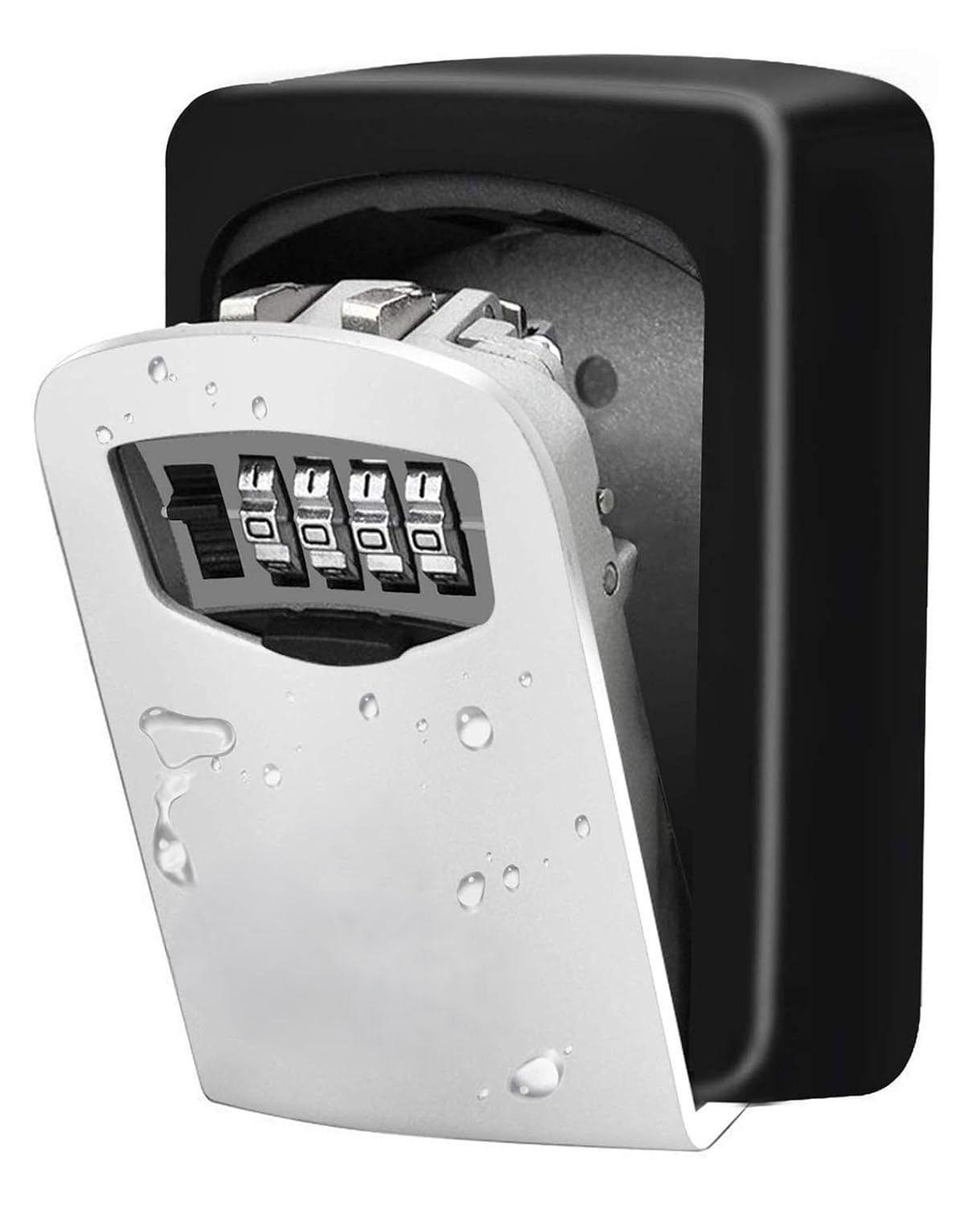 VAKTAVYA Key Lock Box Outdoor with Code – Wall Mount Security Lockbox for Spare Keys Outside Combination Keybox for Home, Office, Garage-image-24