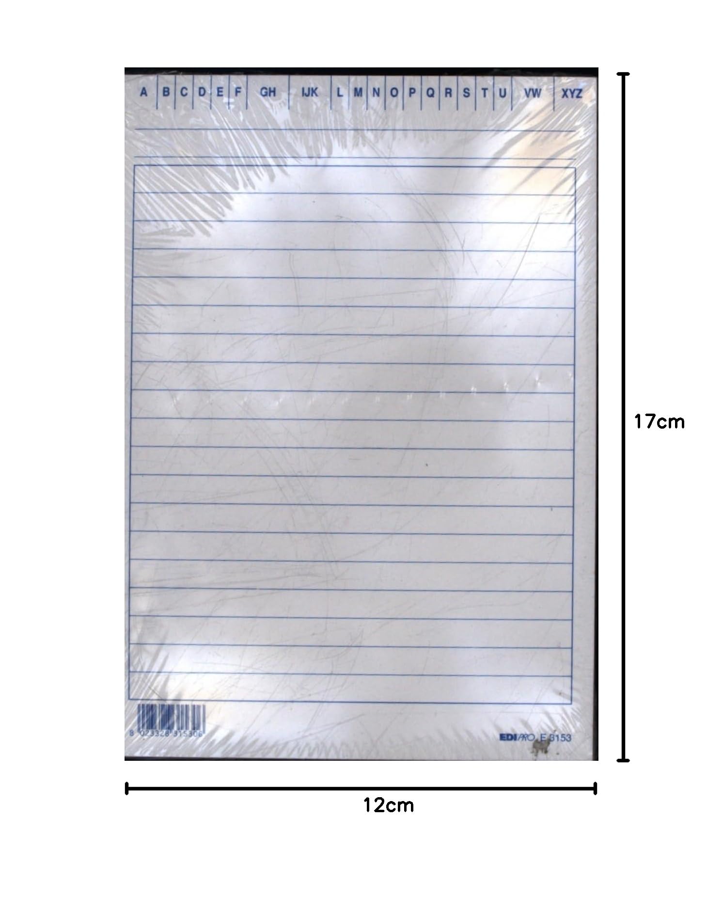 EDIPRO E3153BL 100 schede rigate blu f.to 17x12