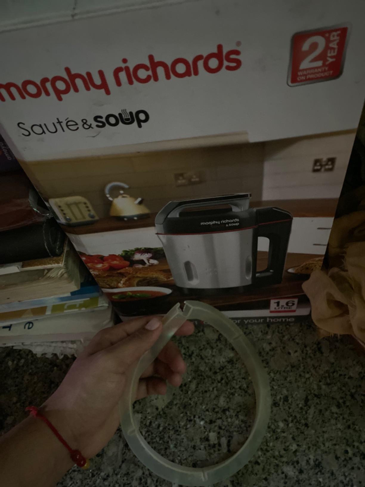 Morphy Richards 310000 1.6Litre Saute and Soup Maker (Metallic Steel