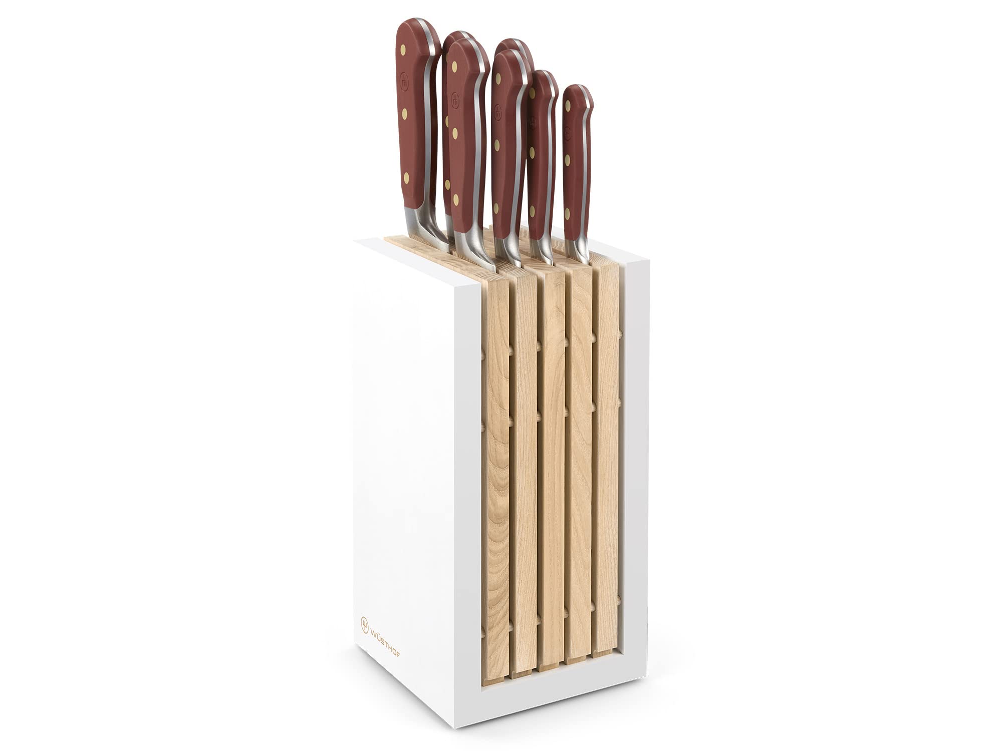 WÜSTHOF Classic Blok noży z 7 nożami, Tasty Sumac (ciemnoczerwony)