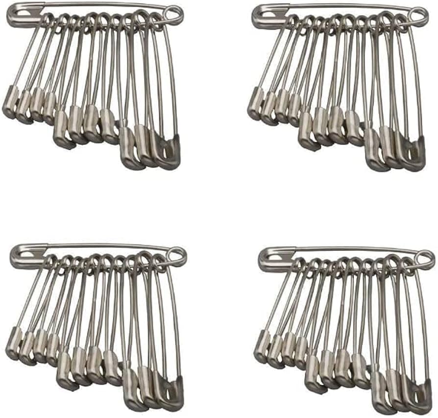 SBWC Separate Way Stainless Steel Safety pin for Women, Girls Metallic Safety Pin for Saree & Salvar (90)-image-8