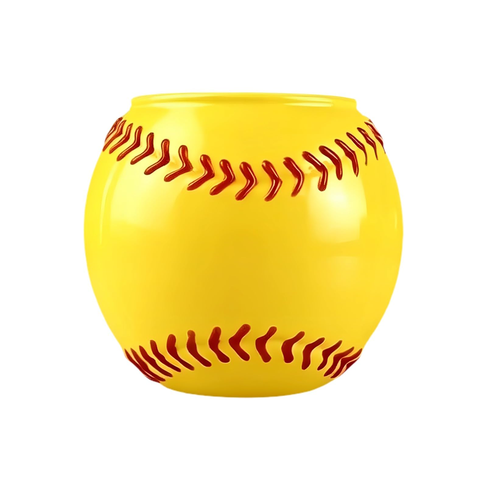 our fave Sporty Glass Drinking Cup Football/Baseball Shaped Drinkware for Home Kitchen and Outdoor Event Baseball Glass Cup