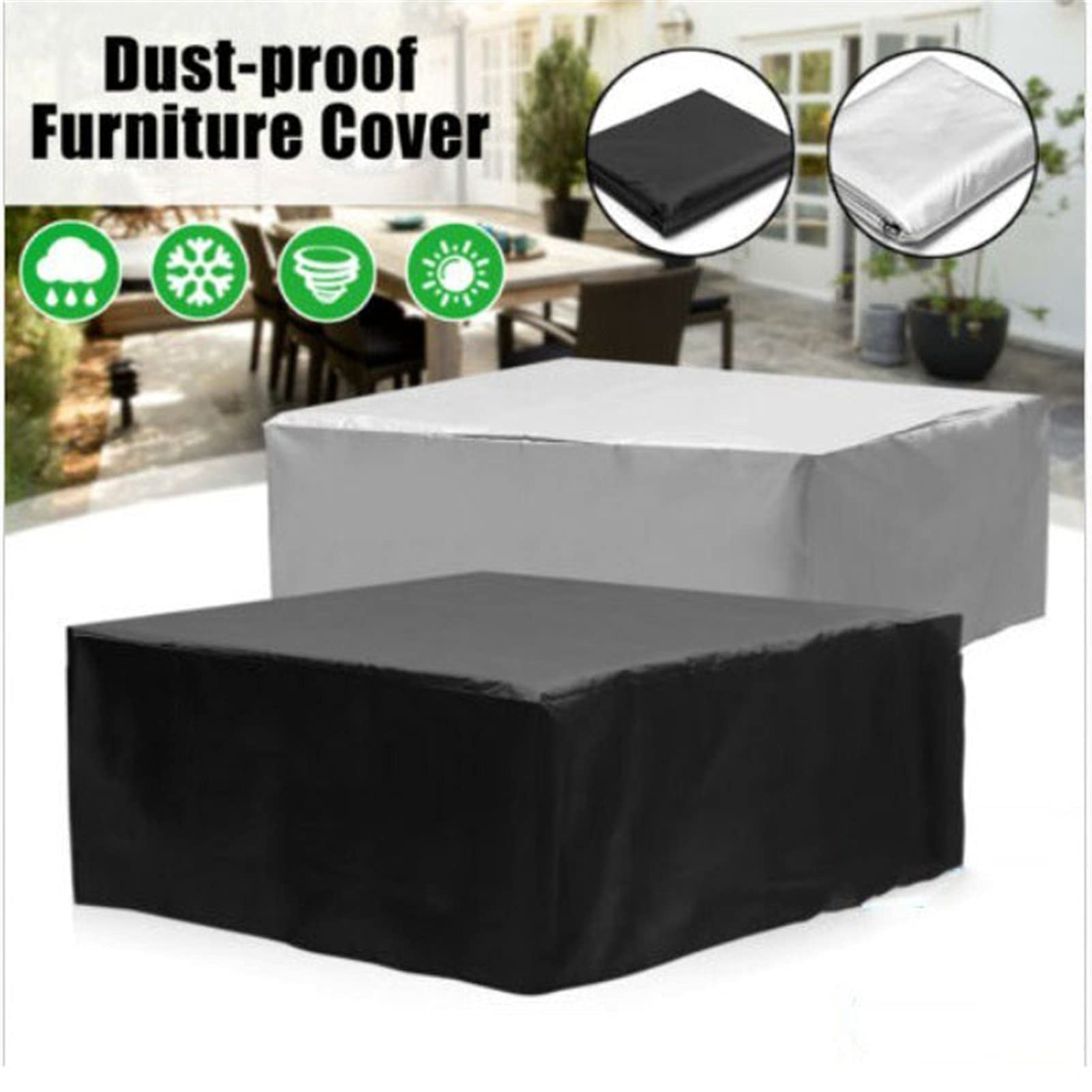 Copertura per vasca idromassaggio 100% protezione UV antipolvere per Gar Jacuzzi English Sle Nero 240 x 240 x 85 cm & Resint