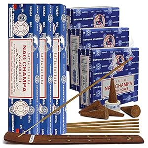Nag Champa Incense Sticks and Nagchampa Incense Cone Variety Pack Bundle Insence-Sticks Insence Insense Insiensos Nag Champa Incense Sticks and Nagchampa Incense Cone Variety Pack Bundle Insence Sticks Insence Insense Insiensos
