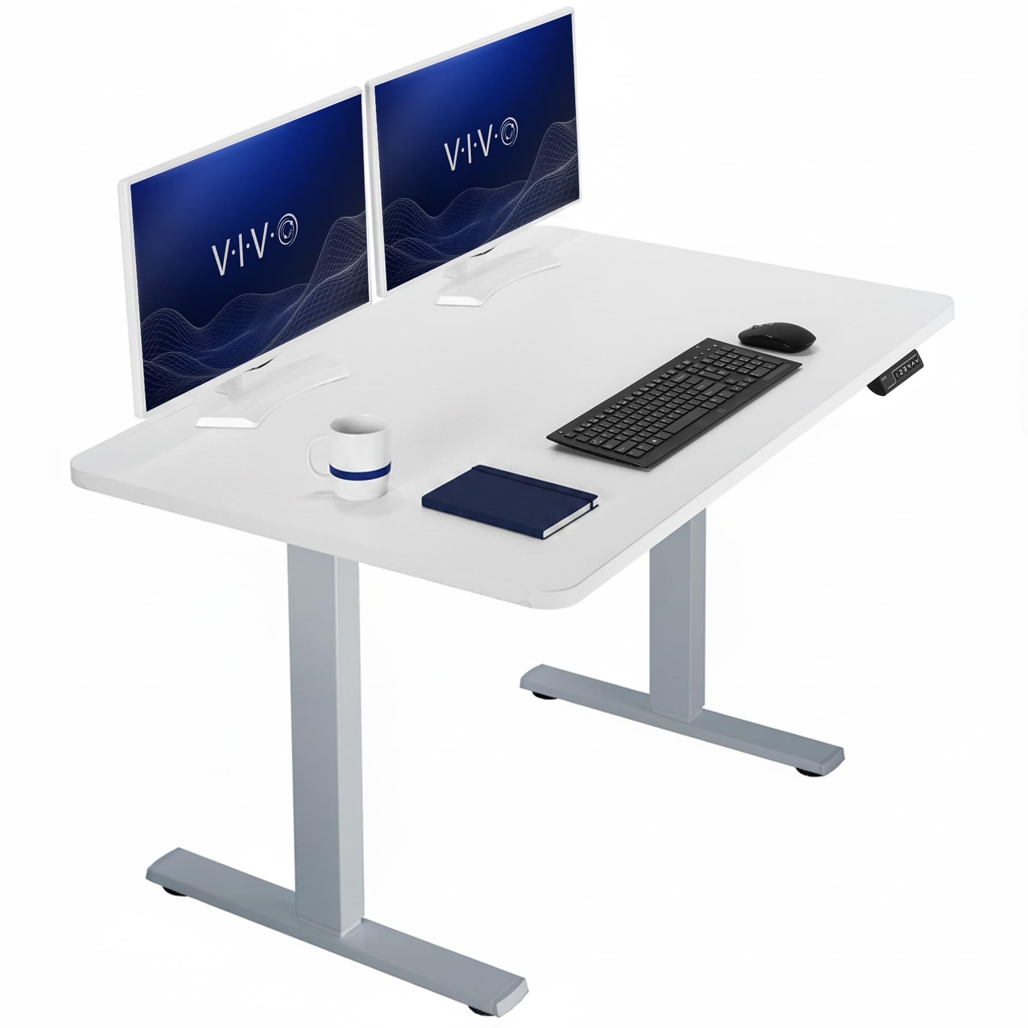VIVO White 48 x 30 in Standing Desk, DESK-KIT-1G5W
