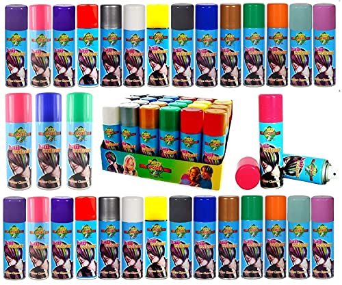 Party Success Temporary Hair Colour Spray Wash Out Spray 125ml (Fluorescent Orange)