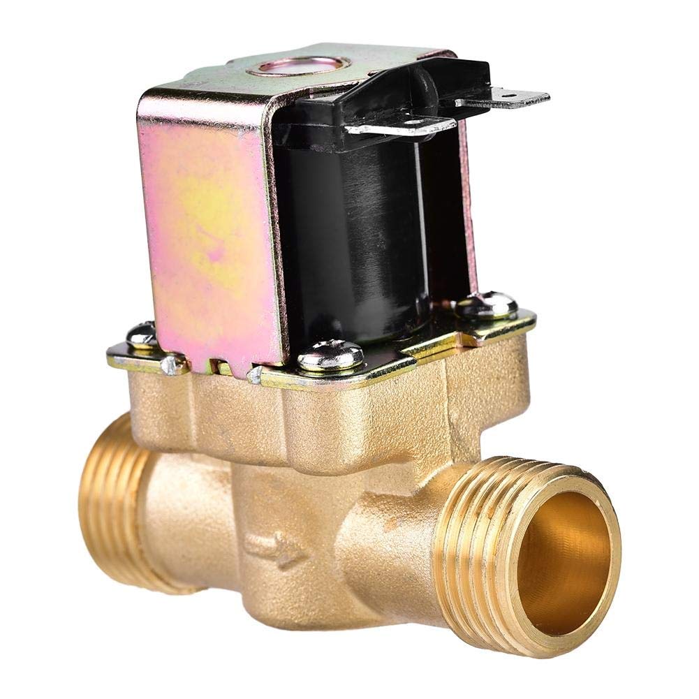 Elettrovalvola magnetica a solenoide elettrica 1/2 AC 220V normalmente chiusa in ottone for valvola di ingresso in ottone for il controllo dell' acqua