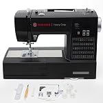 SINGER Heavy Duty 6600C Sterling Sewing Machine with Accessory Kit | Strong Motor with Enhanced Piercing Power, 215 Stitch Applications, Full Metal frame, LCD Screen & 1-Step Buttonhole