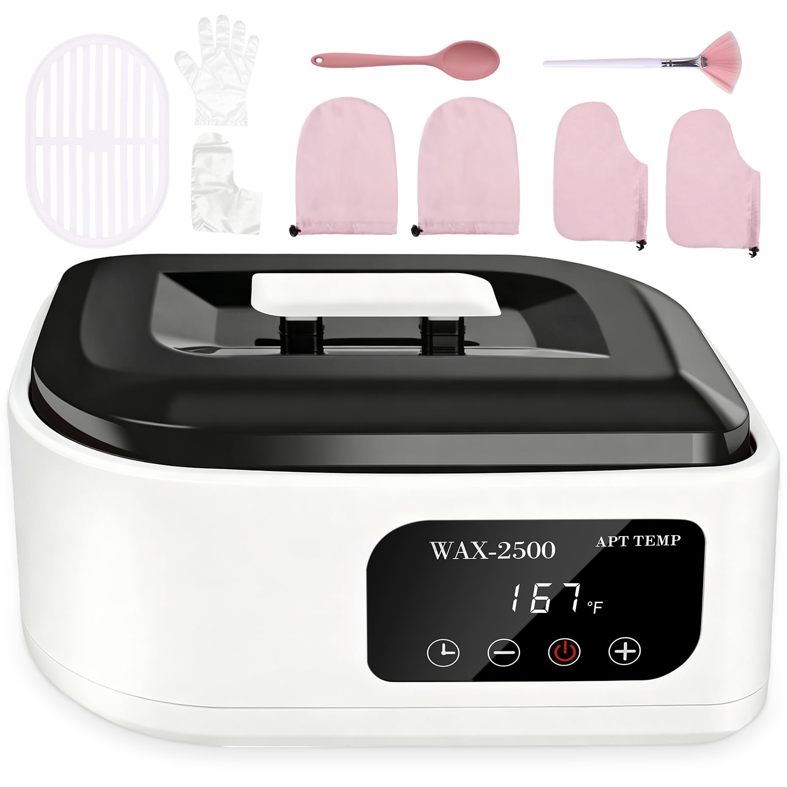 Beauty Star Macchina per cera di paraffina per mani e piedi, grande capacità da 3500 ml, con timer automatico e funzione di mantenimento del calore, kit idratante per alleviare l'artrite, pelle secca
