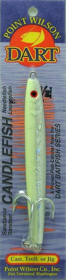 Point Wilson Dart Candlefish Jig (Glow - 2¼ oz)
