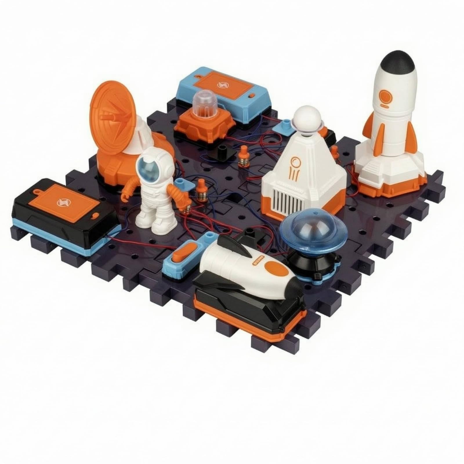Set di Blocchi Elettronici, Mattoncini Elettronici A Tema Spaziale, Modello 2622, Set da 30 Pezzi