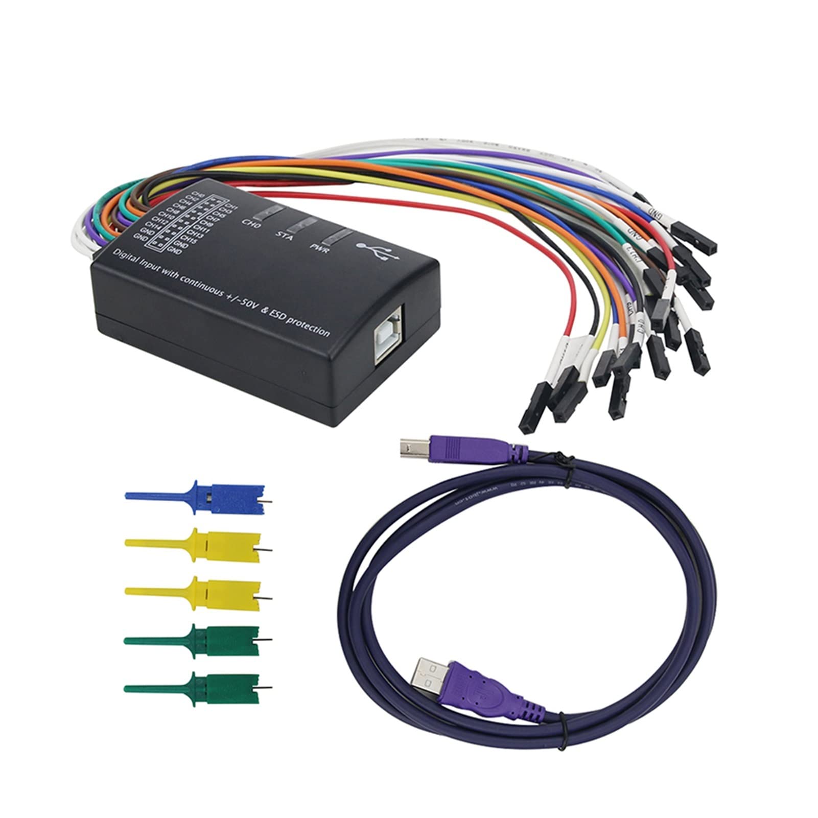 Mini 16 Logic Analyzer USB 100m. Maximale Abtastrate 1 6eck Version 1.1.34 Unterstützung 1.2.10 Software,Hardware Hohe Auflösung