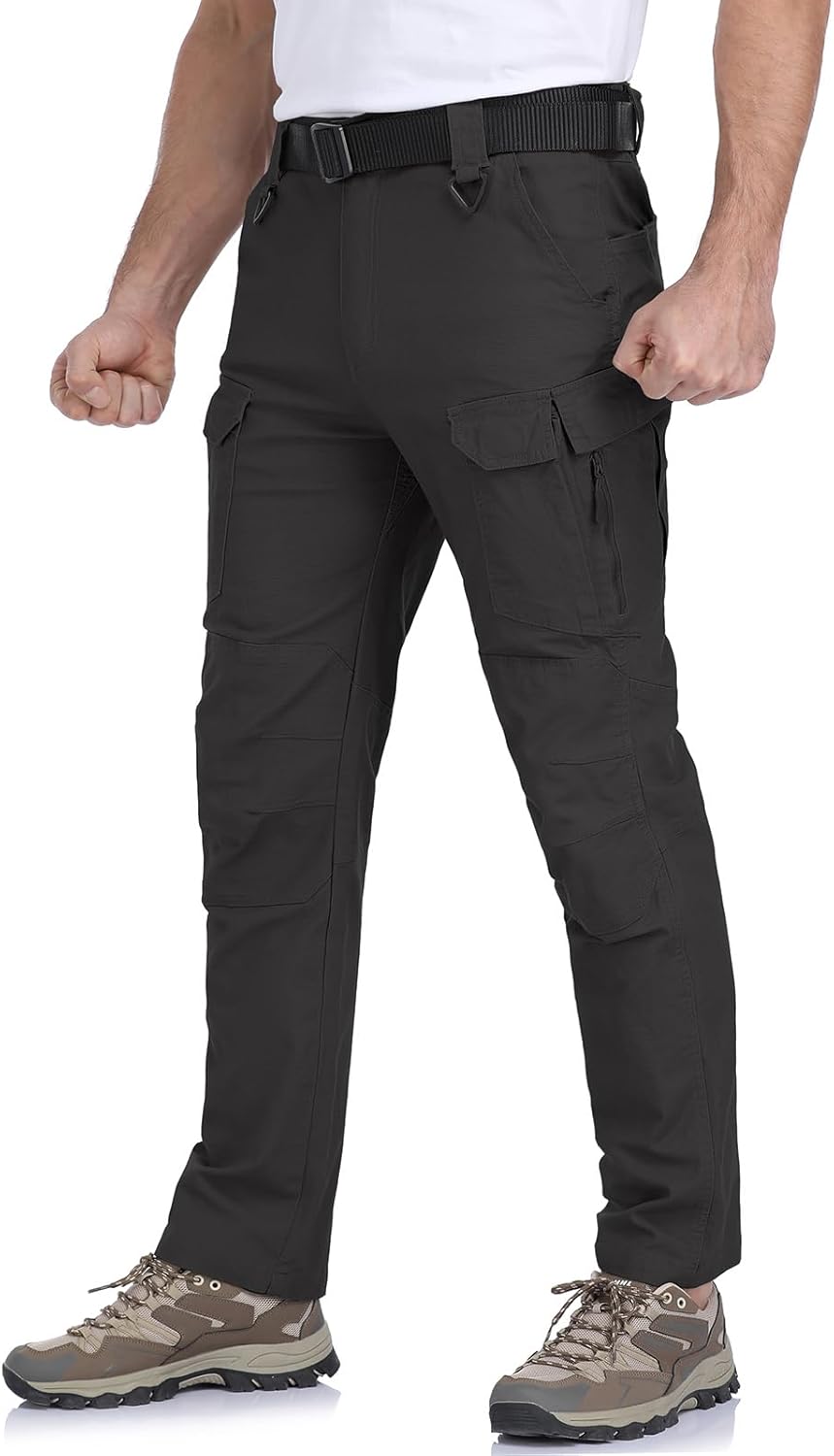 NAVEKULL Men's Flex Tactical Pants Cotton Stretch Work Cargo Pants Lightweight EDC Outdoor Hiking Trousers - Image 2