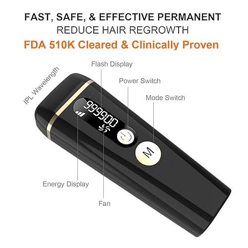 Miniatura 2 de Sistema de depilación IPL dispositivo de eliminación de vello permanente sin dolor láser para mujeres y hombres actualización del hogar 999000